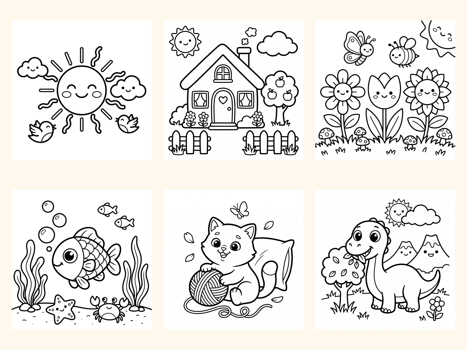 6 disegni da colorare