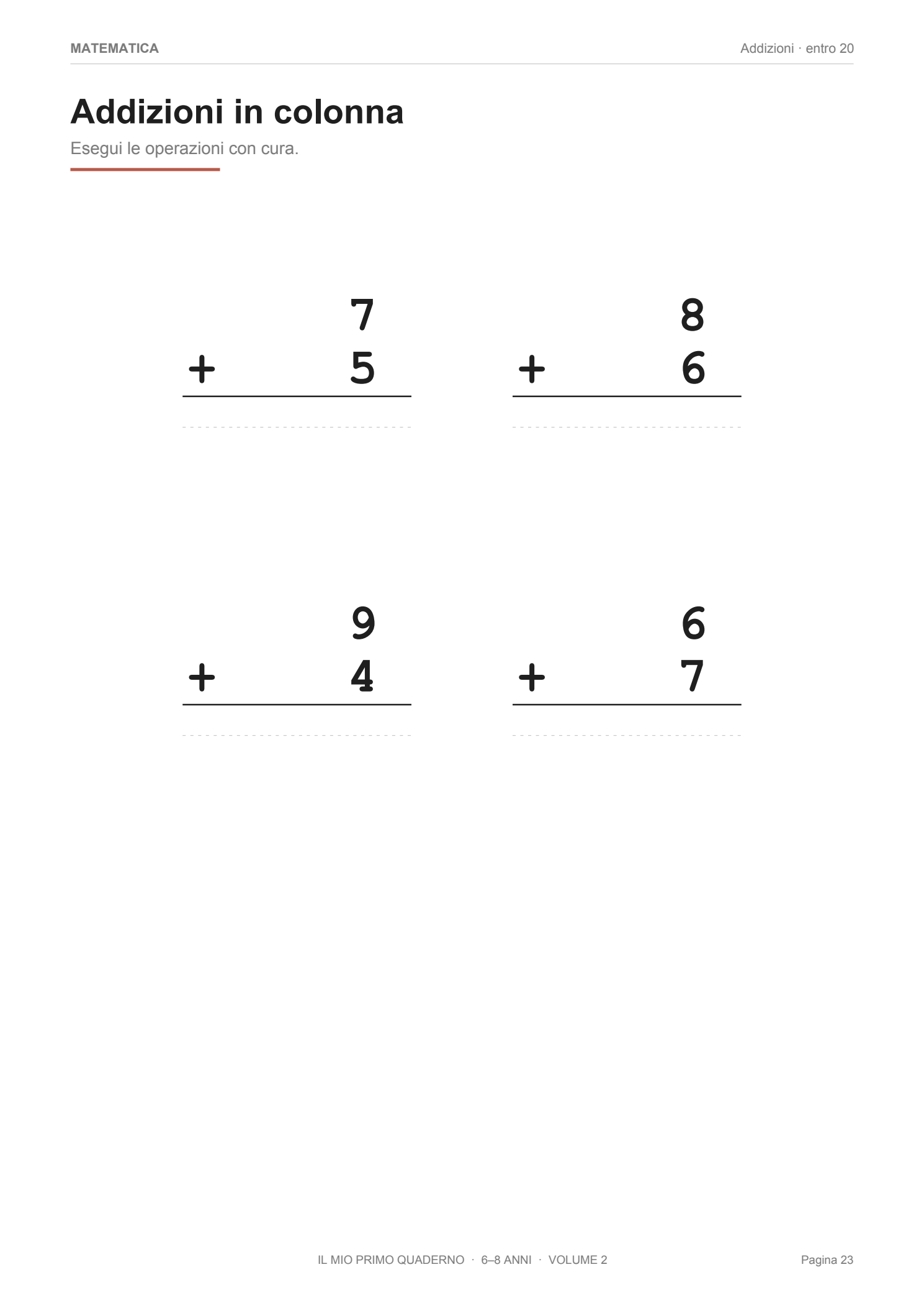 Scheda matematica